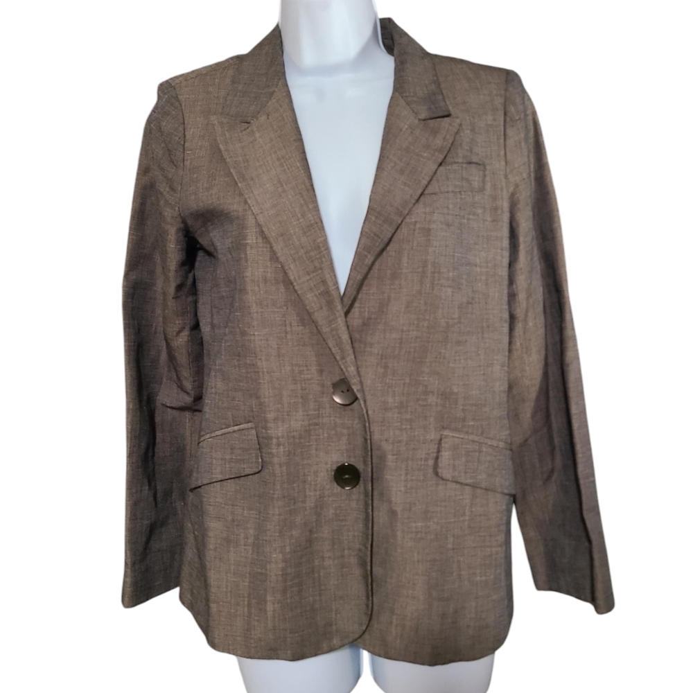 KENNETH COLE NY brown gold blazer M